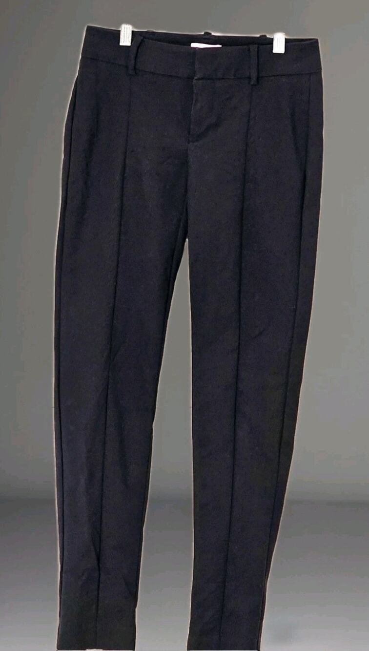 Lilly Pulitzer Women’s Black Stretch Pants Sz 0 Pleated Trousers 26x28 RN 88189